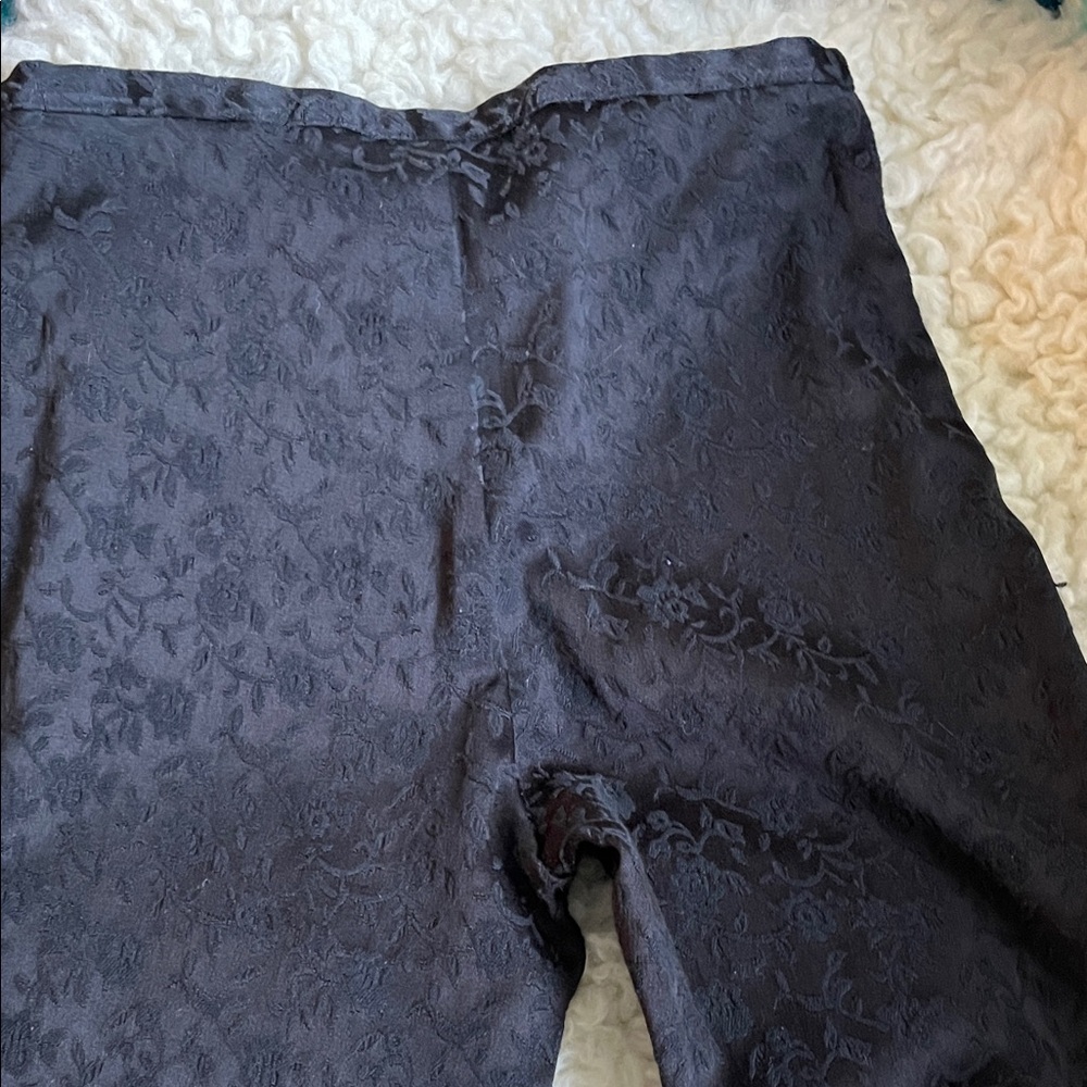 579 Black Textured Trousers - Picture 5 of 6